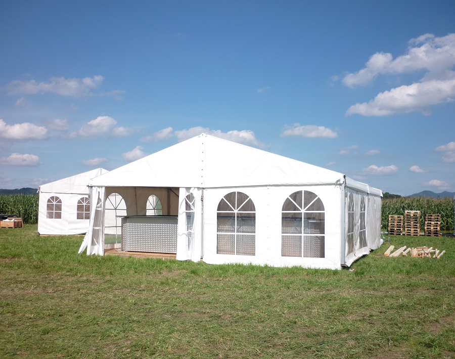 Giebelzelt10m2.3m